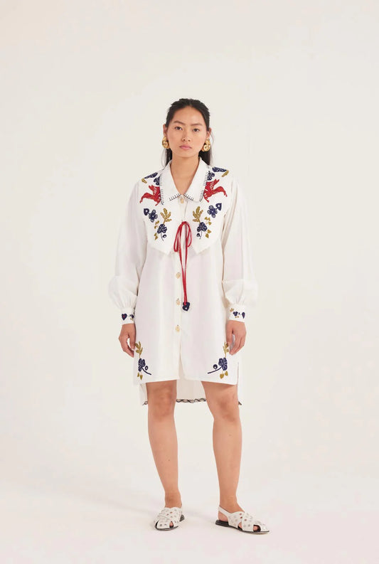 Kiji Shirt Dress and Bib Set