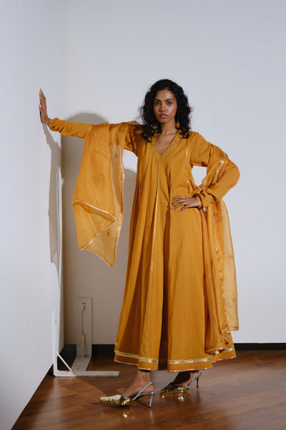 Kiran Gown With Dupatta