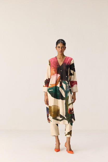 Flora Splash Kurta Set