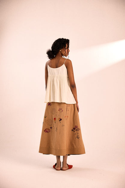 Floral Mocha Skirt