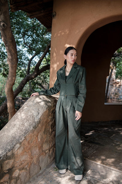 Friday Flared Pants Forest Green