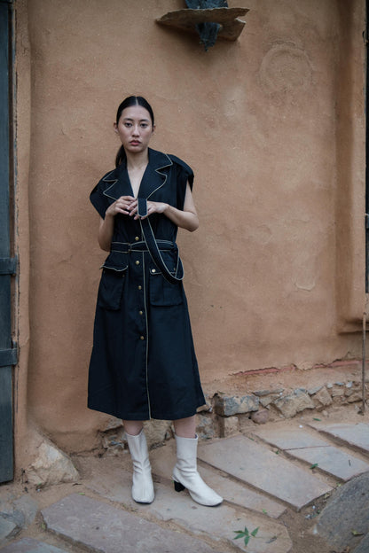 Harajuku Trench Black