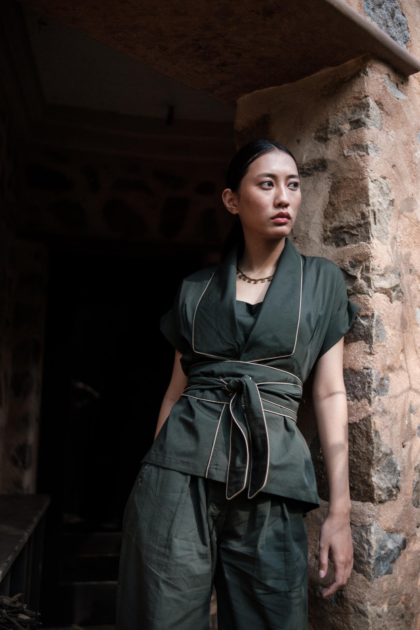 Friday Flared Pants Forest Green