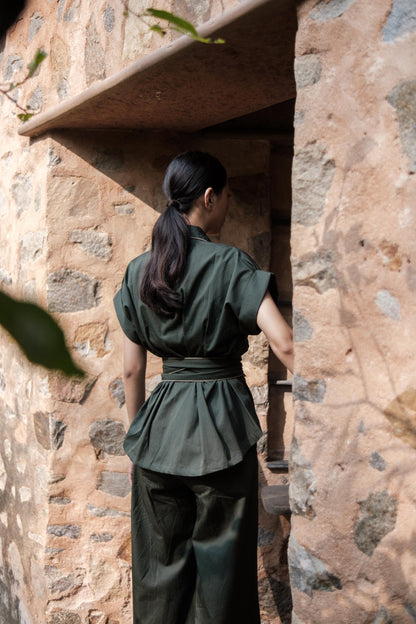 Friday Flared Pants Forest Green