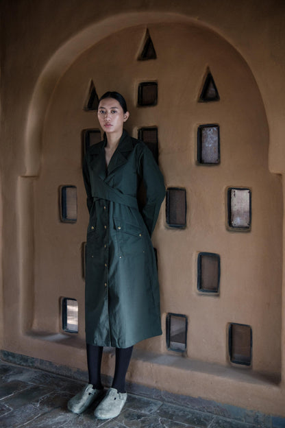 Copenhagen Trench Forest Green