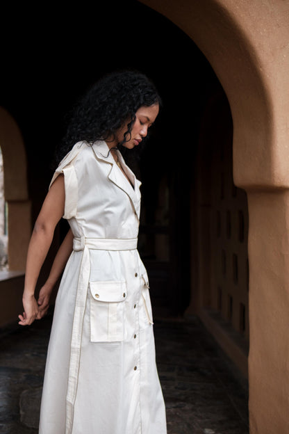 Harajuku Trench Ecru