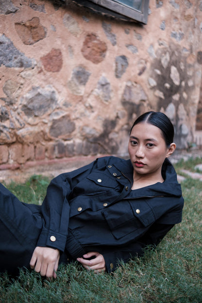 Sheldon Cropped Jacket Black