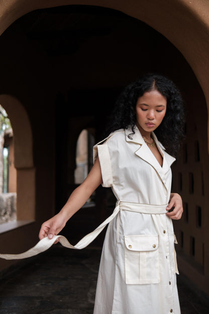 Harajuku Trench Ecru