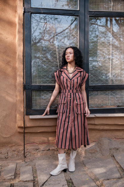 Harajuku Trench Copper Stripes