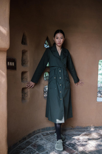 Copenhagen Trench Forest Green