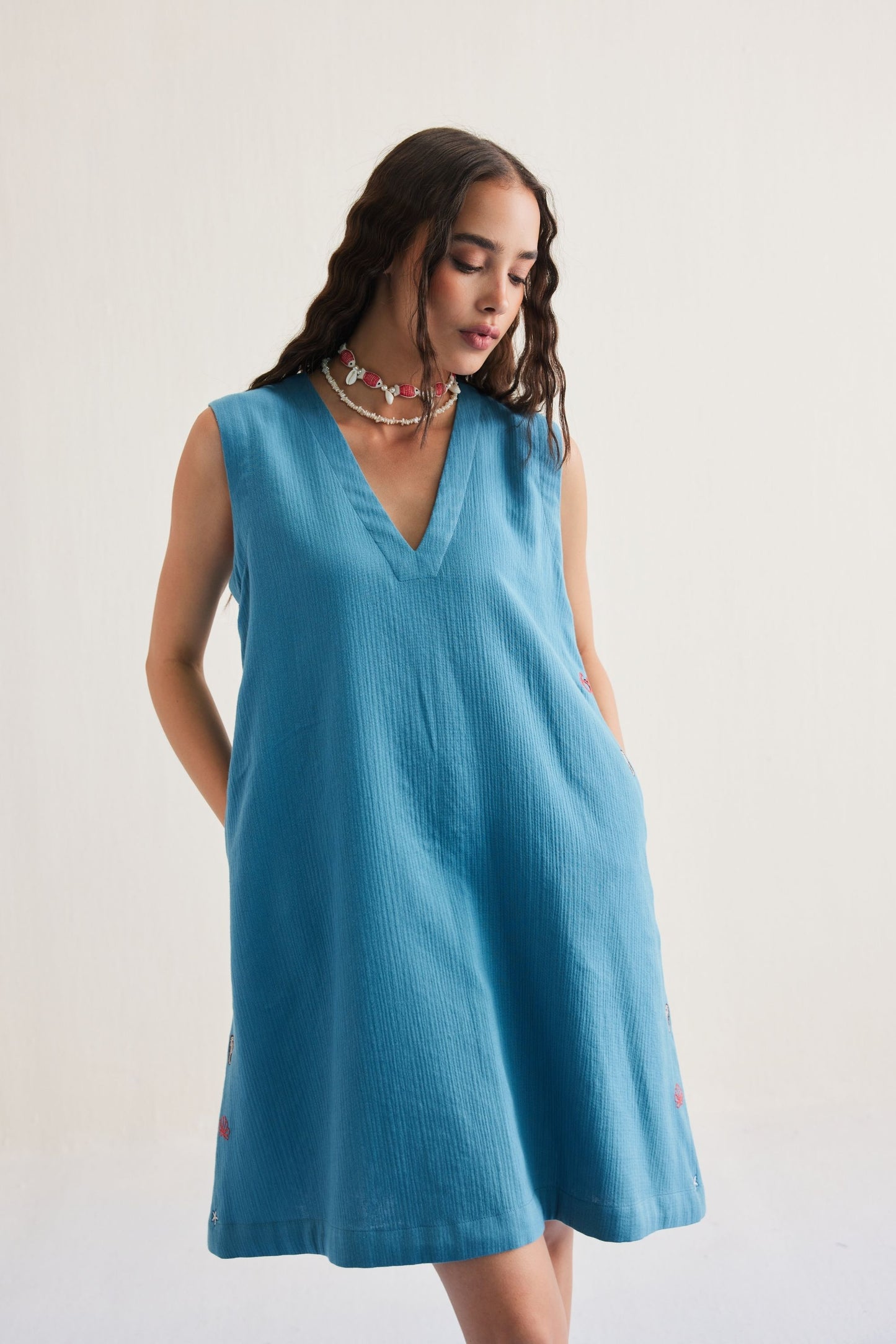 Marine Summer Organic Cotton Dress