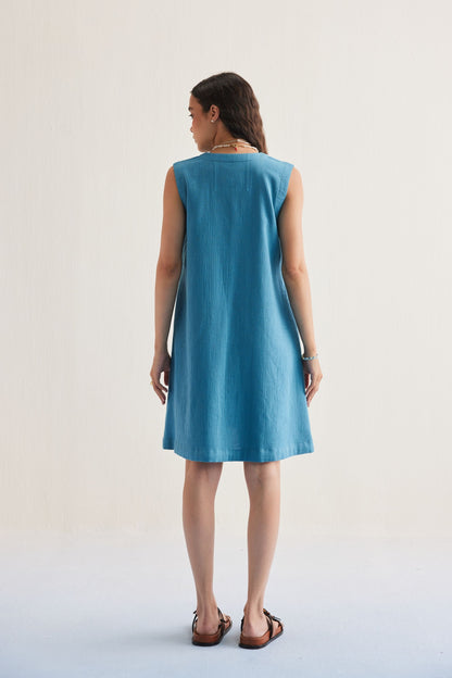 Marine Summer Organic Cotton Dress