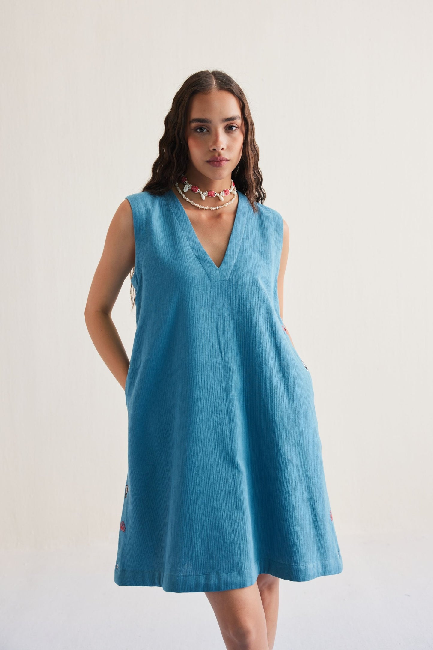 Marine Summer Organic Cotton Dress