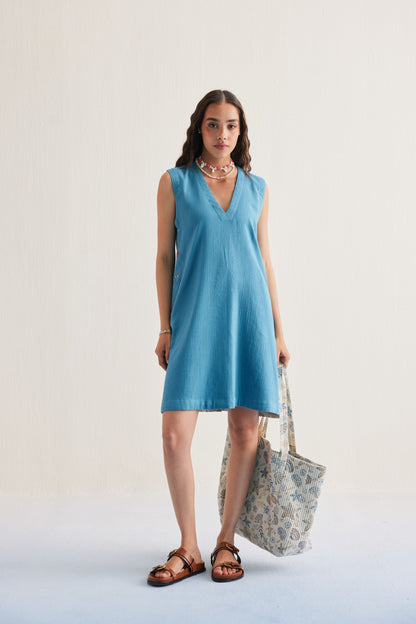 Marine Summer Organic Cotton Dress