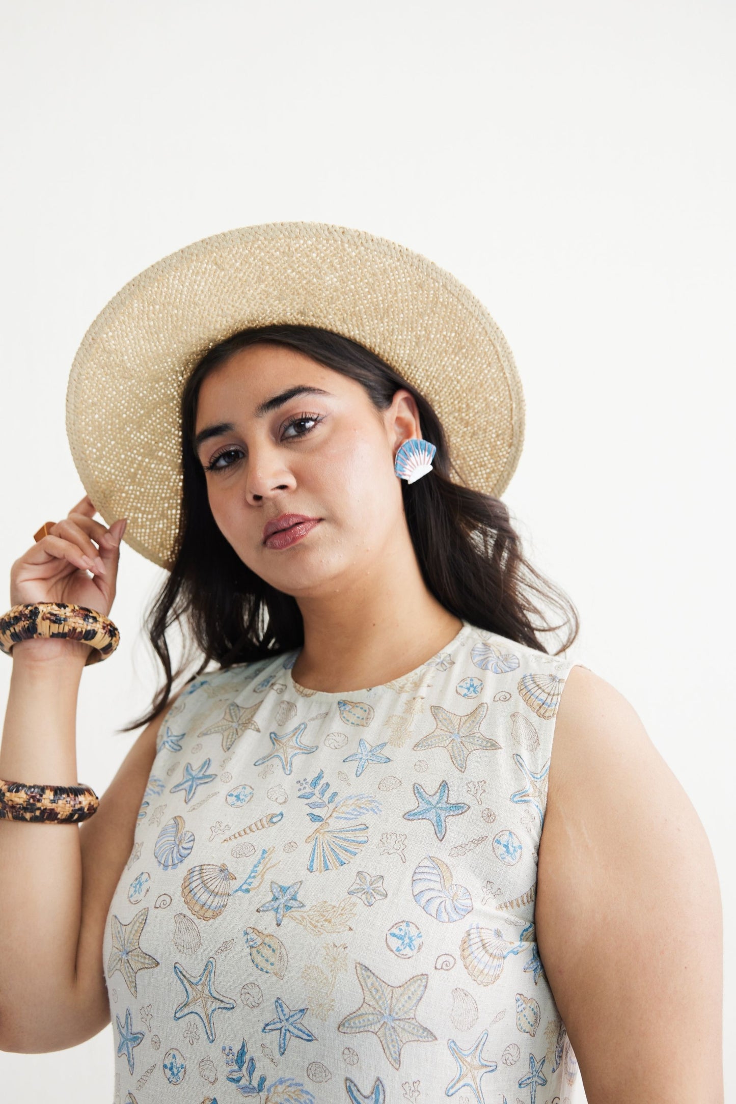 Ocean Island Handwoven Kala Cotton Maxi Dress