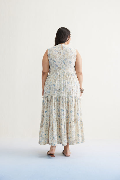 Ocean Island Handwoven Kala Cotton Maxi Dress