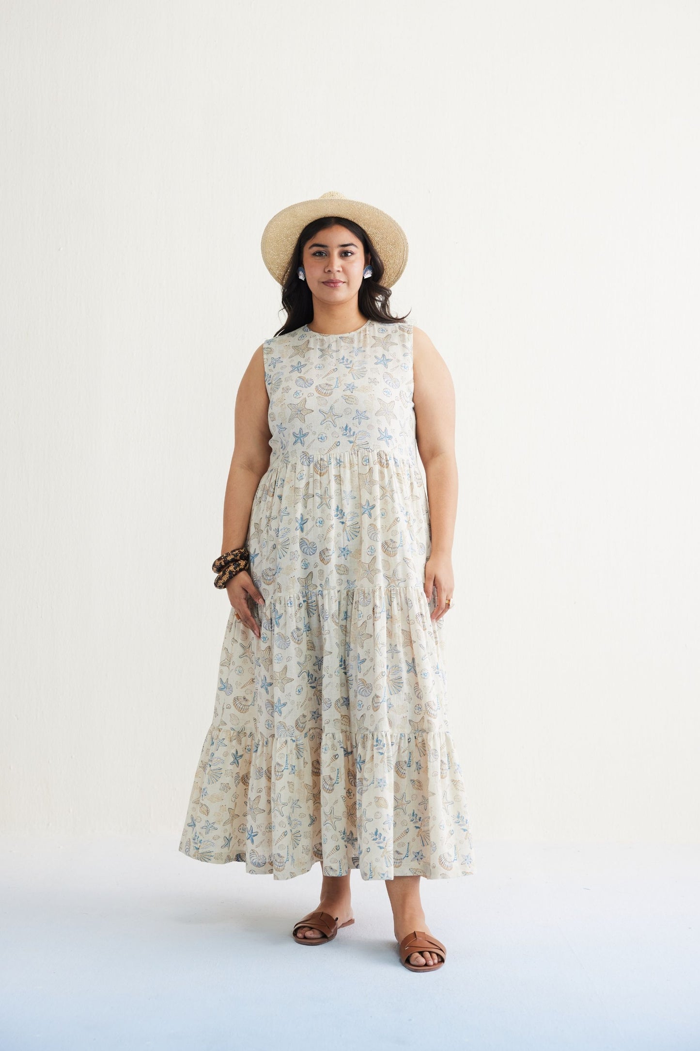 Ocean Island Handwoven Kala Cotton Maxi Dress