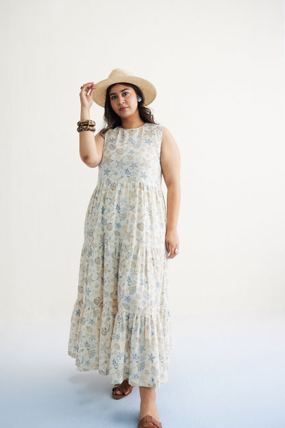 Ocean Island Handwoven Kala Cotton Maxi Dress