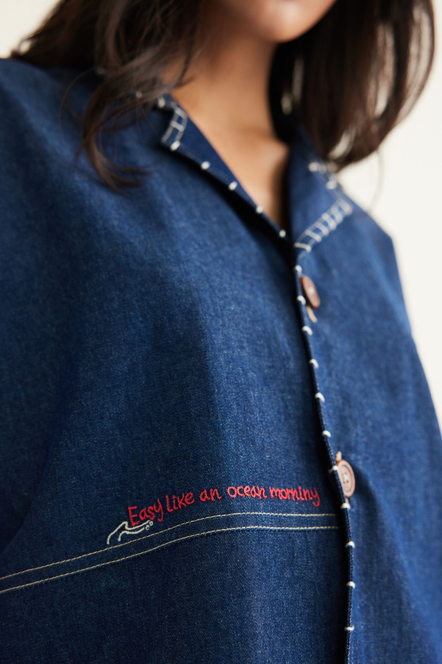 Ocean Morning Sustainable Denim Shirt