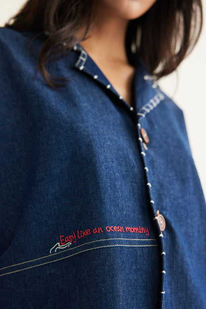Ocean Morning Sustainable Denim Shirt