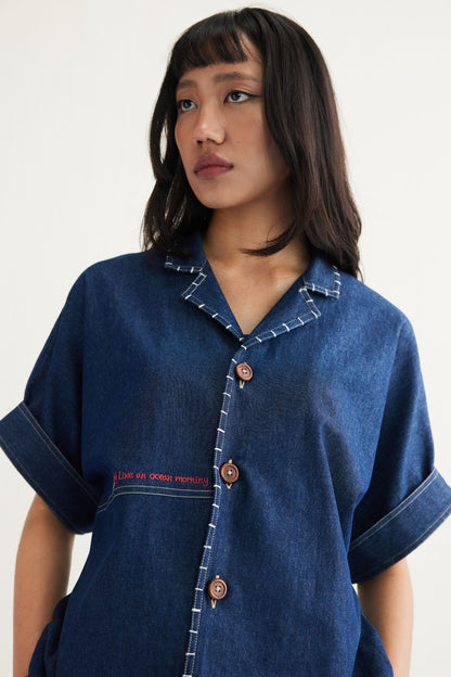 Ocean Morning Sustainable Denim Shirt