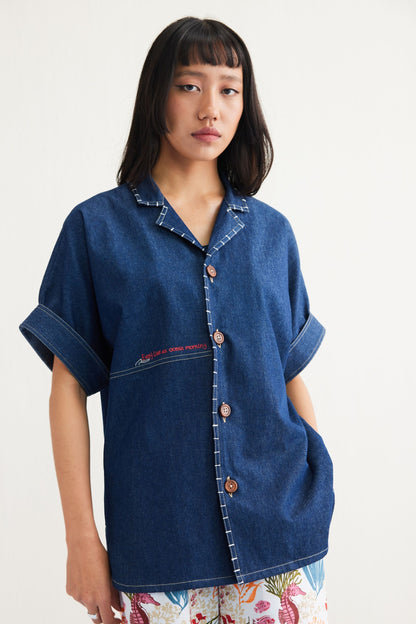 Ocean Morning Sustainable Denim Shirt