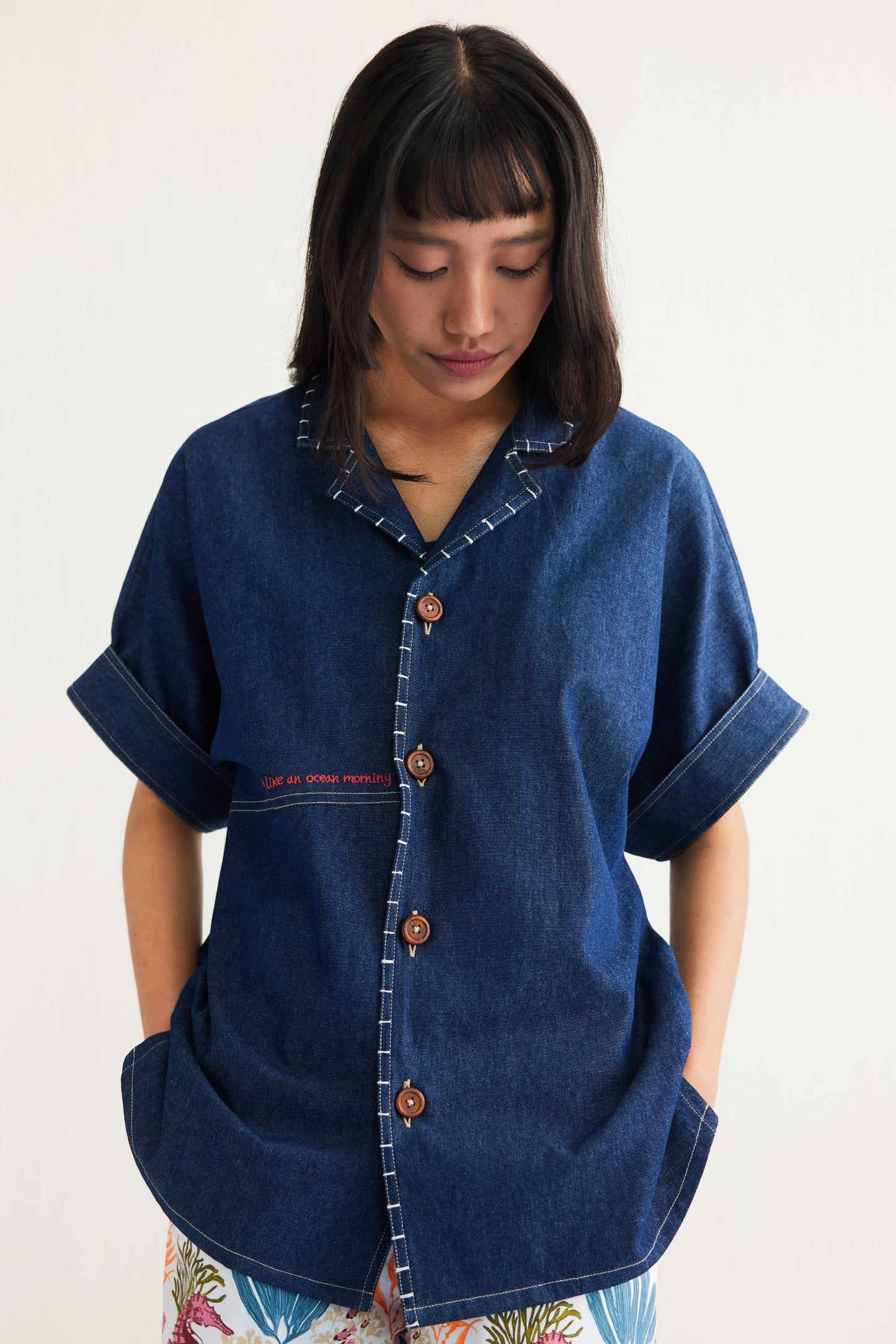 Ocean Morning Sustainable Denim Shirt