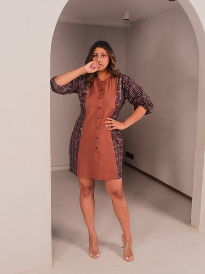 Rae Checks Short Dress