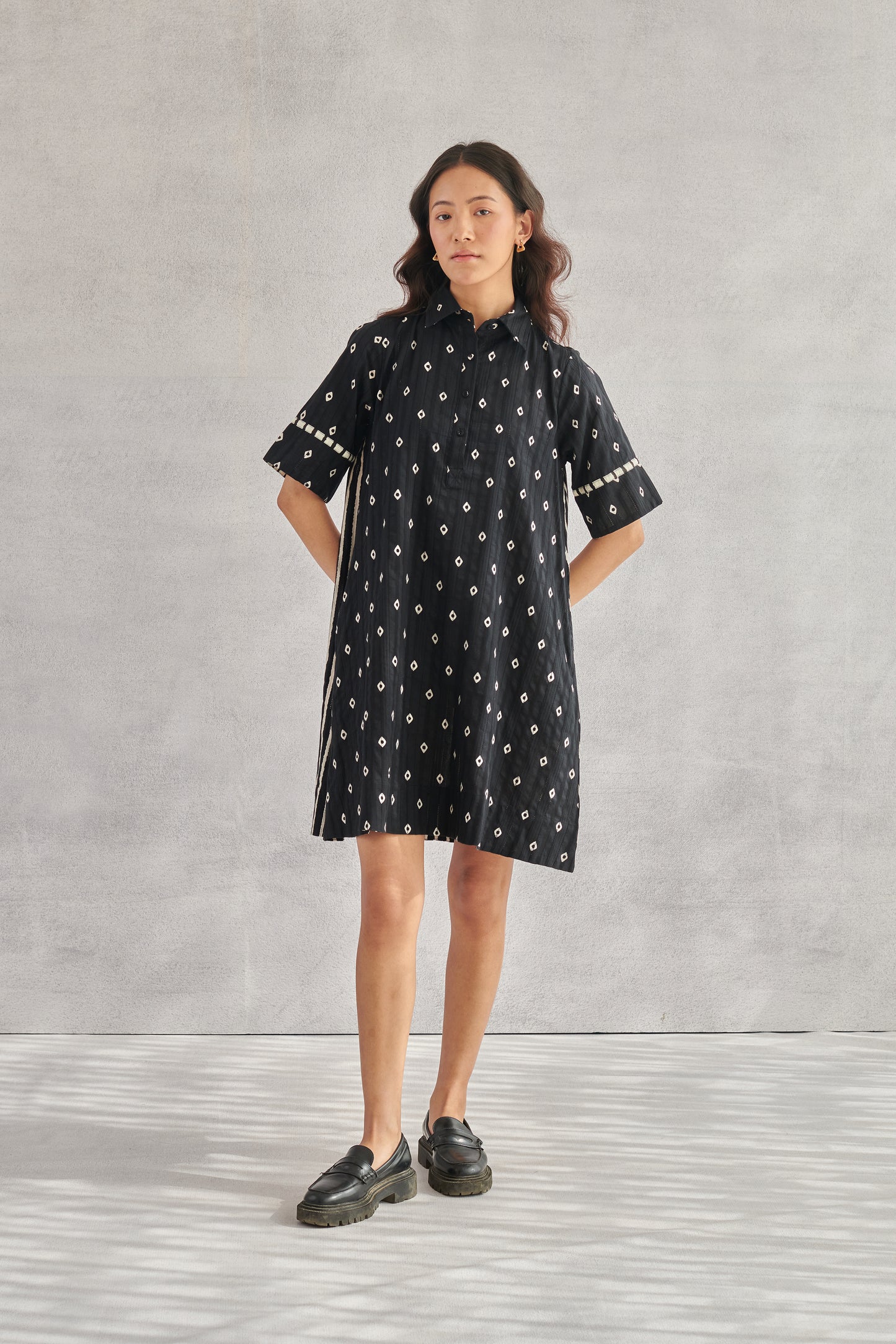 Raavi Black Short Dress