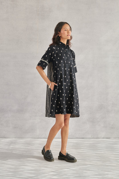 Raavi Black Short Dress