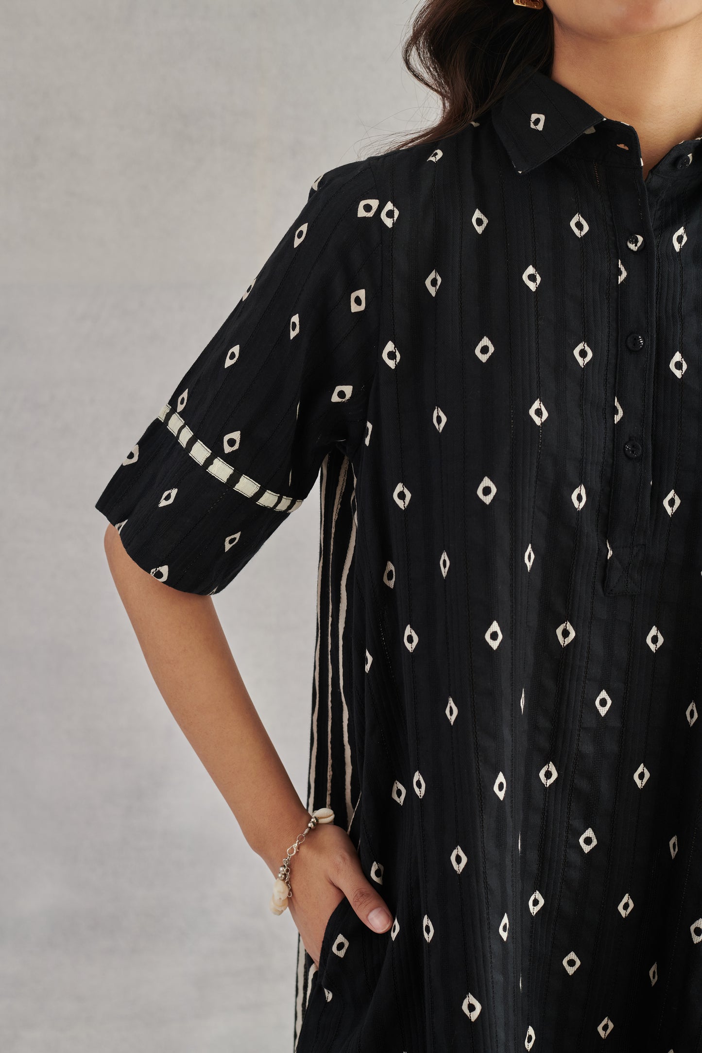 Raavi Black Short Dress