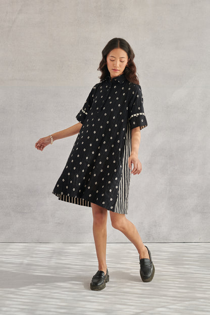 Raavi Black Short Dress