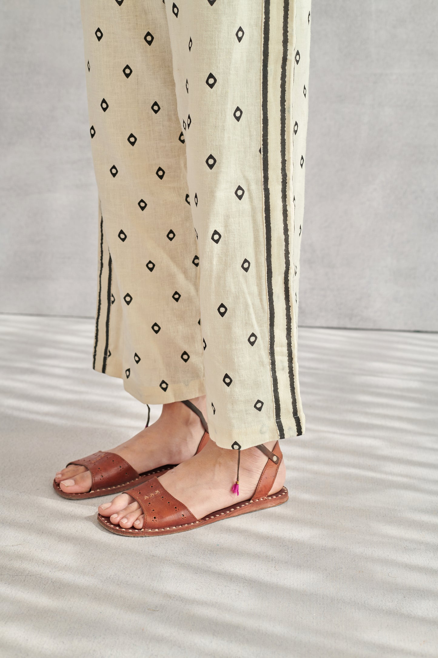 Glide Printed Linen Pants