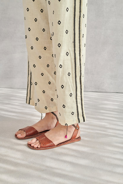 Glide Printed Linen Pants