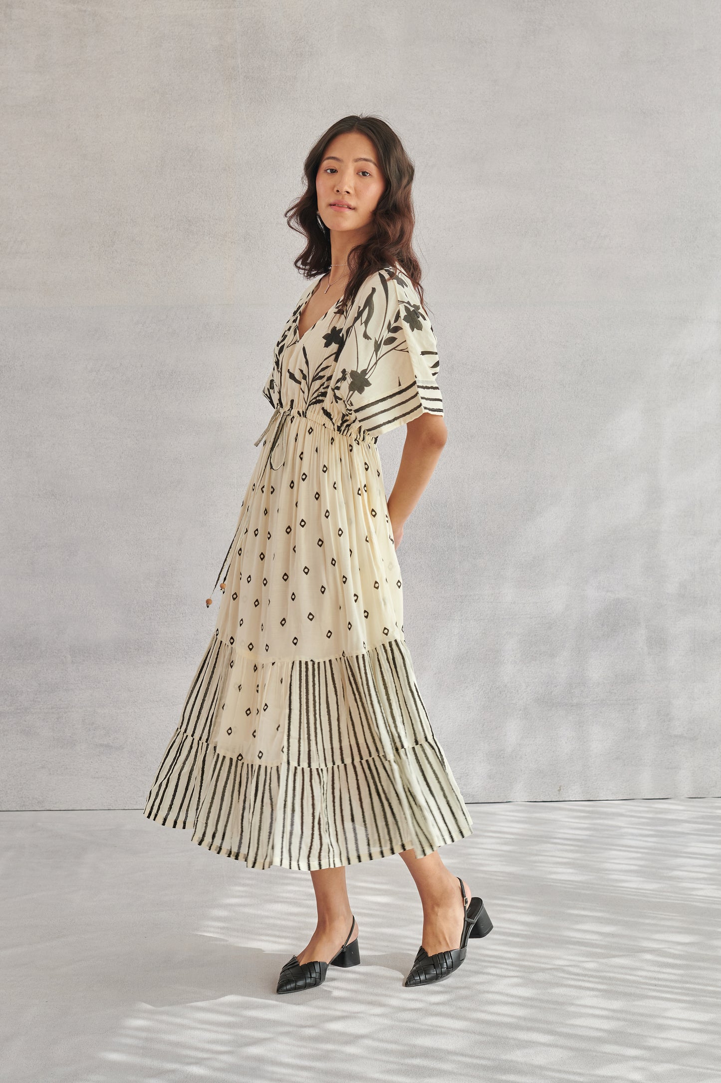 Kai Creme Kaftan Dress