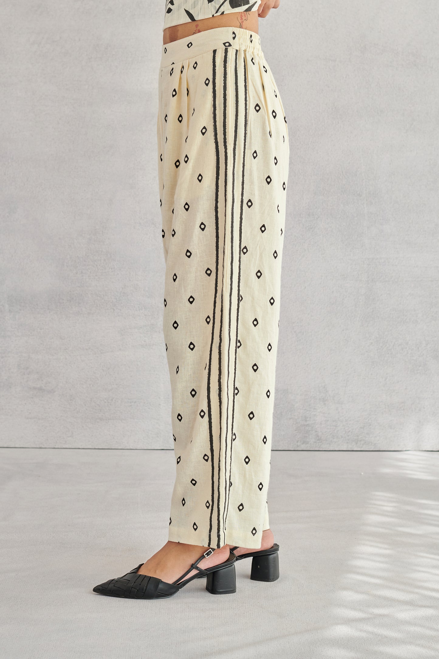 Glide Printed Linen Pants