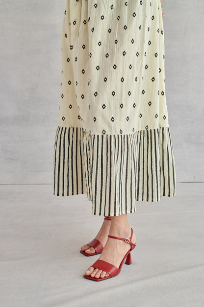 Willow Creme Gathered Skirt