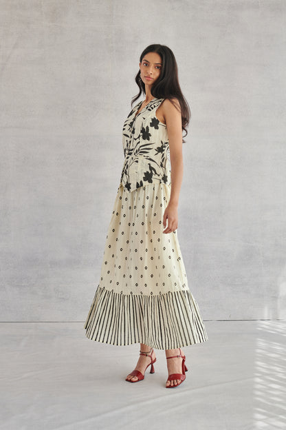 Willow Creme Gathered Skirt