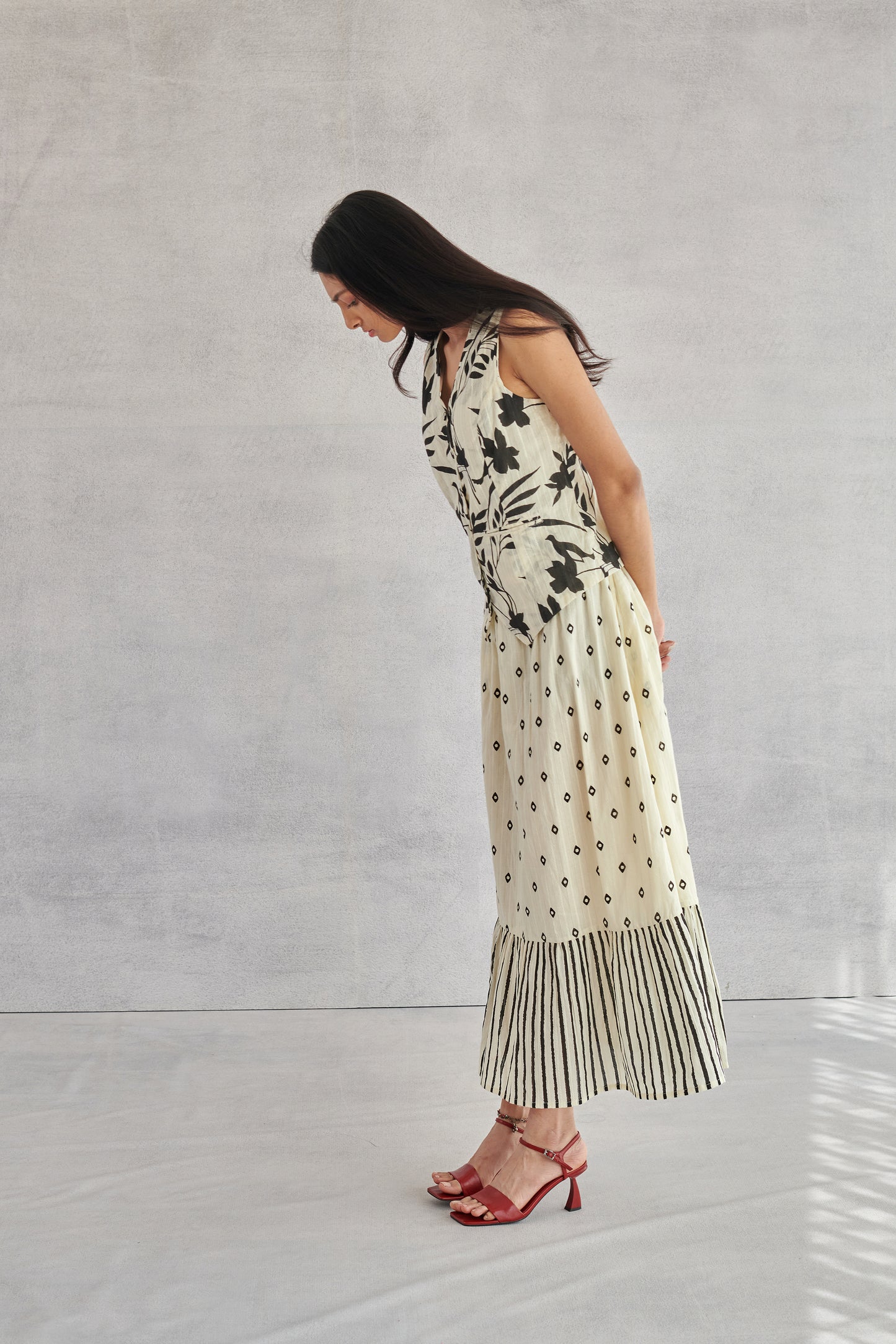 Willow Creme Gathered Skirt