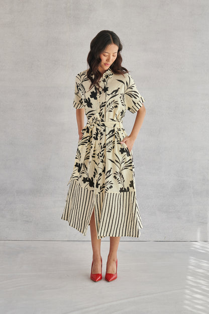 Stella Creme Printed Shirt Dress