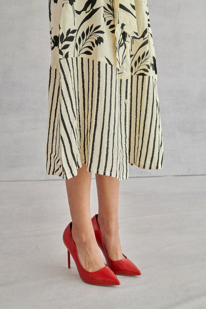 Stella Creme Printed Shirt Dress