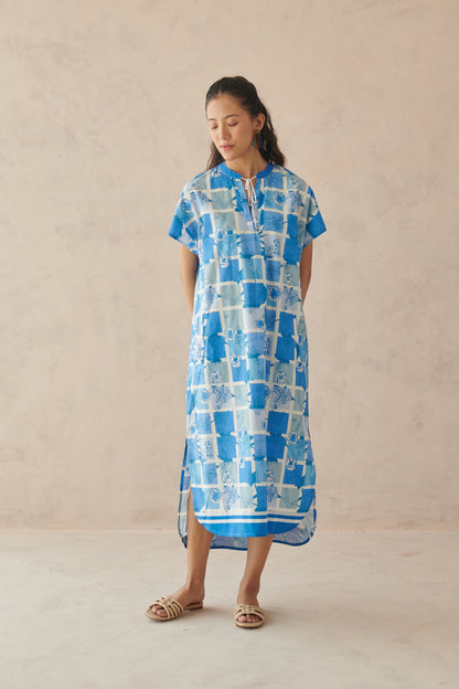 Ines Blue Long Dress