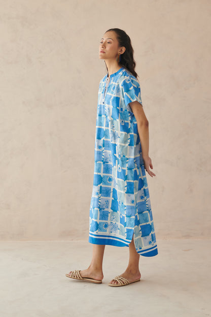 Ines Blue Long Dress