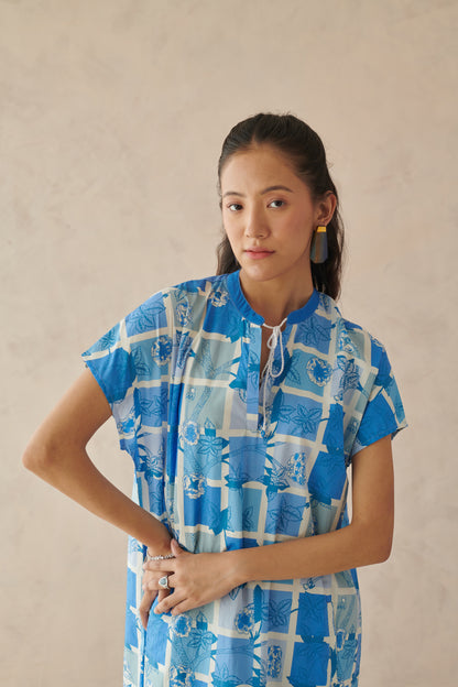 Ines Blue Long Dress