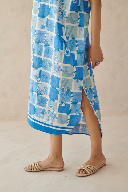 Ines Blue Long Dress