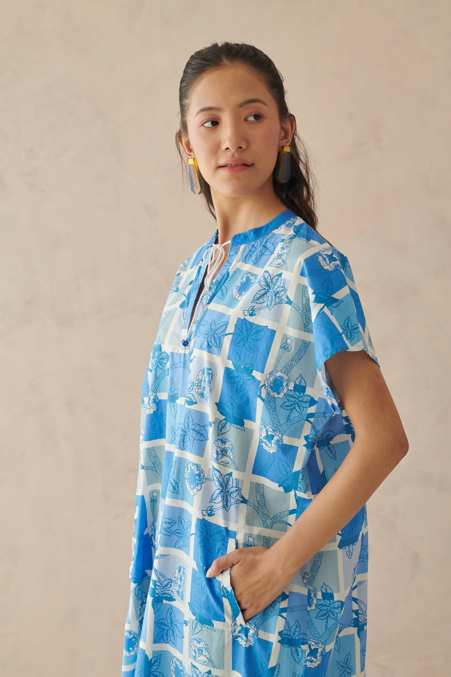 Ines Blue Long Dress