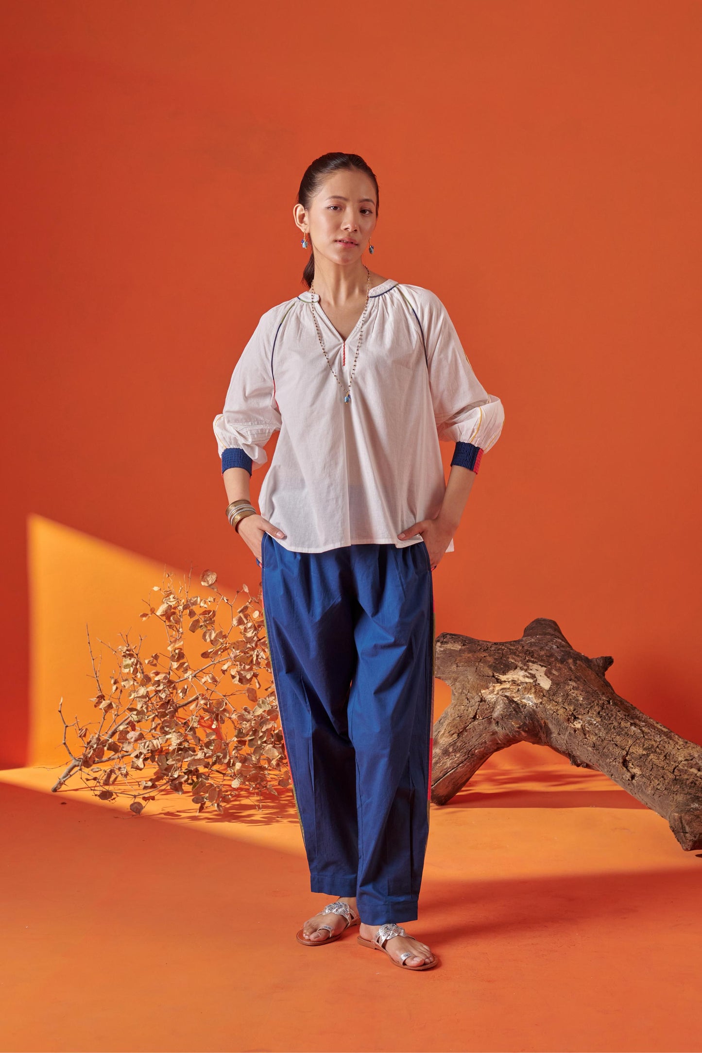 Casey Blue Tapered Pant