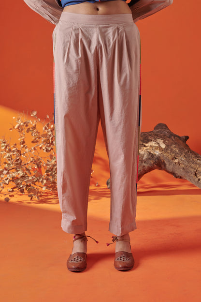 Casey Beige Tapered Pant