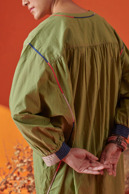 Bella Green Asymmetric Tunic