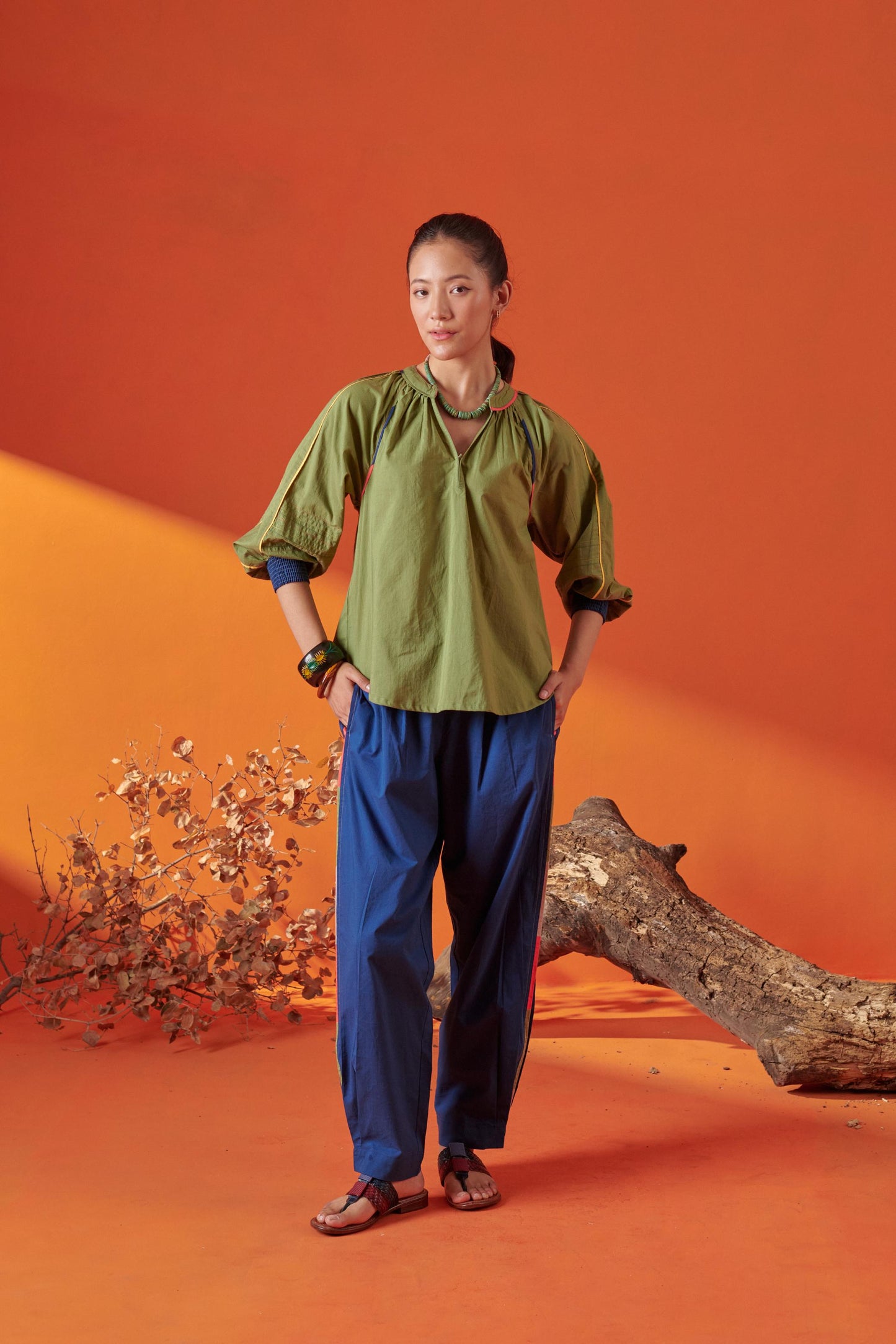 Casey Blue Tapered Pant